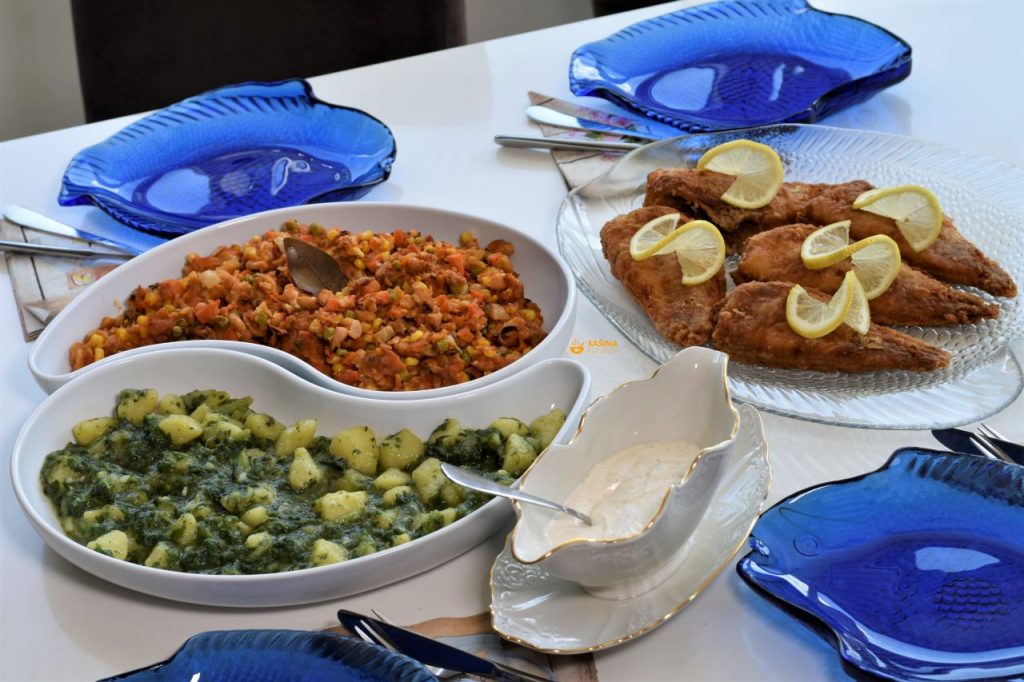 Red Rockfish With Potatoes and Baked Beans Food video recipes